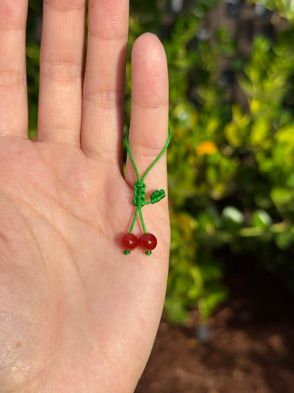 Lucky Cherry Cell Phone Charm